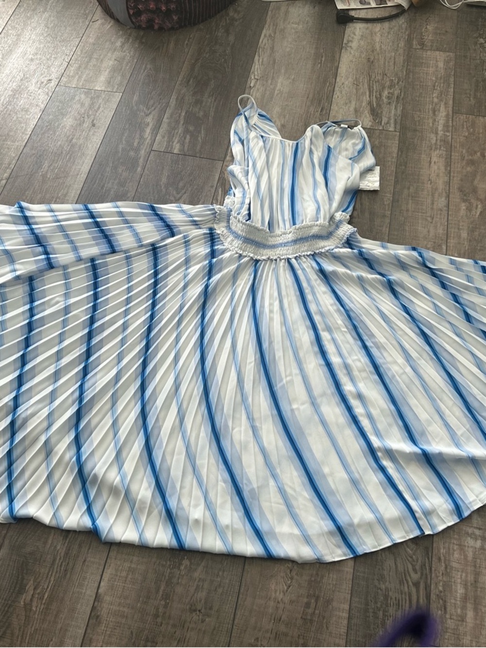 Nine West Striped Flair Sundress - Large Gorgeous  38 Bust  Top1